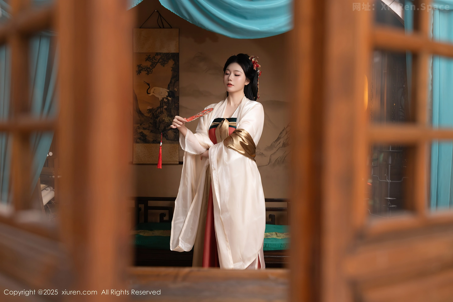 图片[3]-[XiuRen秀人网] VOL.10223 模特合集女神陆萱萱＆安然anran激情互动薄纱古装撩人诱惑写真80P-秀人网官方网站